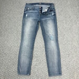 7 For All Mankind Jeans Womens 27 Josefina Skinny Boyfriend Denim Capsule Casual